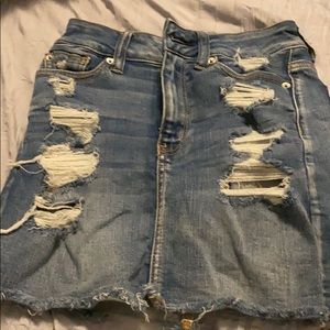 American eagle jean skirt